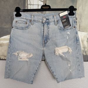 LEVI STRAUSS & CO PREMIUM SAN FRANCISCO CAL 412 SLIM JEAN SHORTS SIZE 30 NWT ❤️